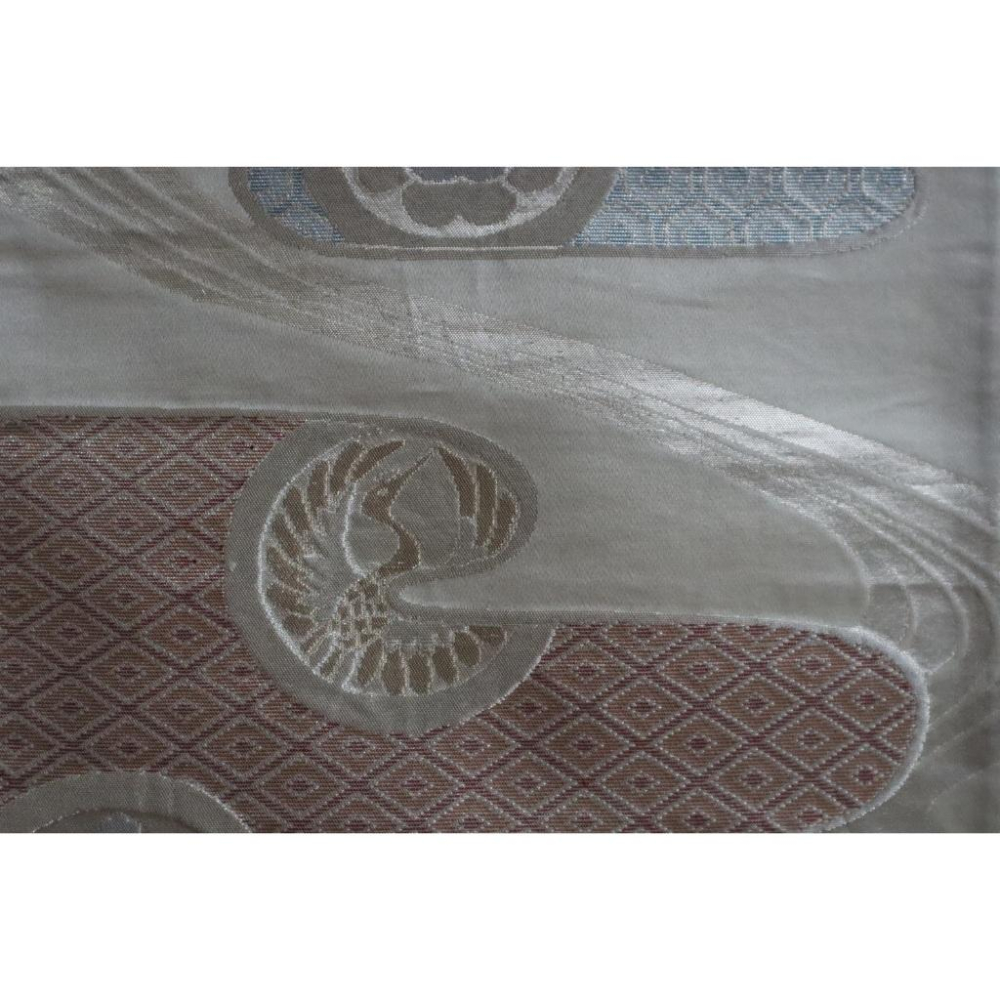 《部町》日本 唐織 雲鶴家徽 六通 和服腰帶 茶墊 茶巾|浴衣 着物 袋帶 茶碗 茶道具 茶席 桌巾 花藝 茶杯-細節圖7