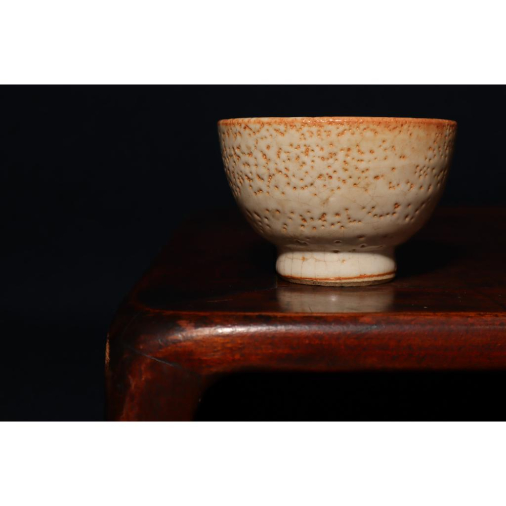 《部町》日本 手造 赤志野 湯吞杯 茶杯 ｜抹茶 茶道具 茶道 花道 花藝 神社 京都 古董 茶葉 普洱茶 花茶 紅茶-細節圖3