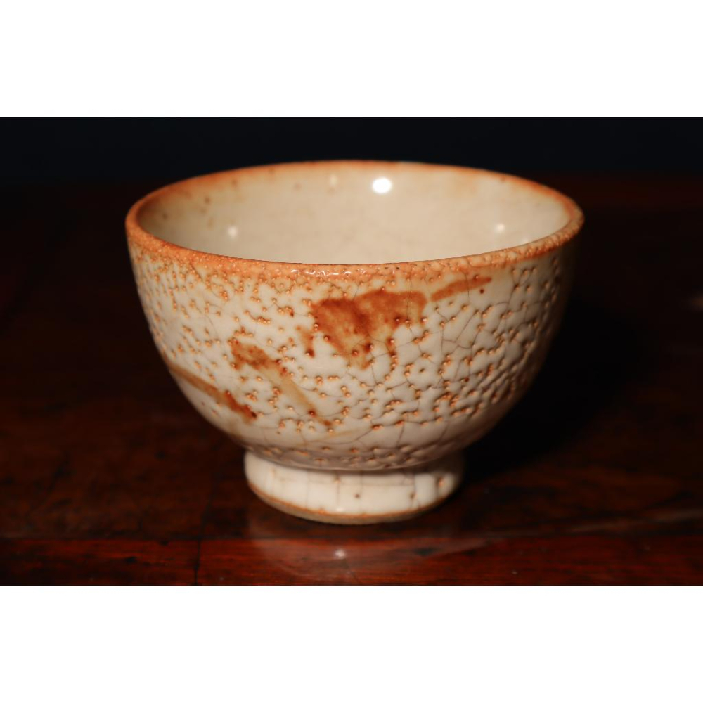 《部町》日本 手造 赤志野 湯吞杯 茶杯 ｜抹茶 茶道具 茶道 花道 花藝 神社 京都 古董 茶葉 普洱茶 花茶 紅茶-細節圖4