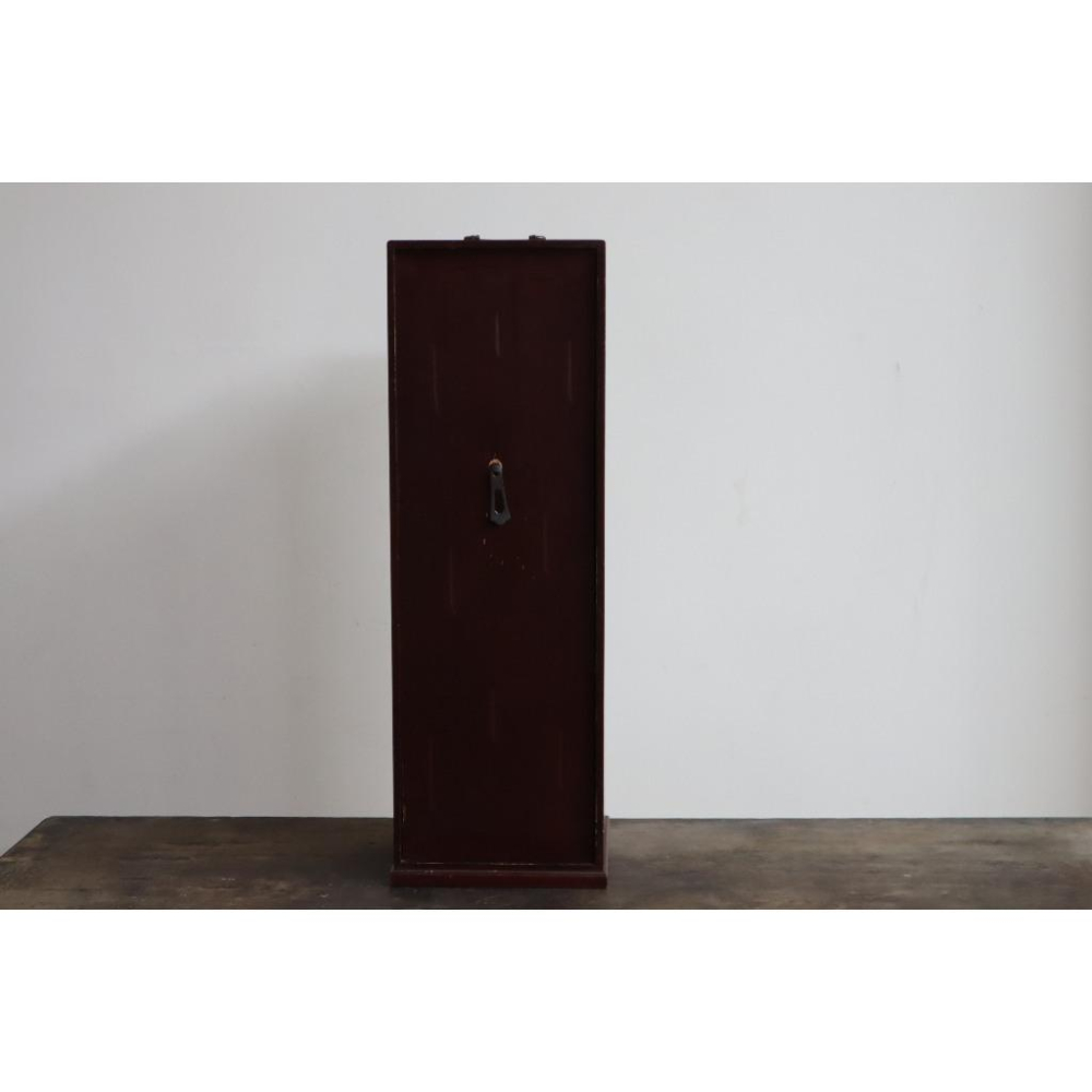 《部町》日本 木胎 春慶塗 銅把手 長茶冊 茶箱｜抹茶 茶道具 茶道 花道 花藝 神社 京都 古董 茶碗 茶杯-細節圖2