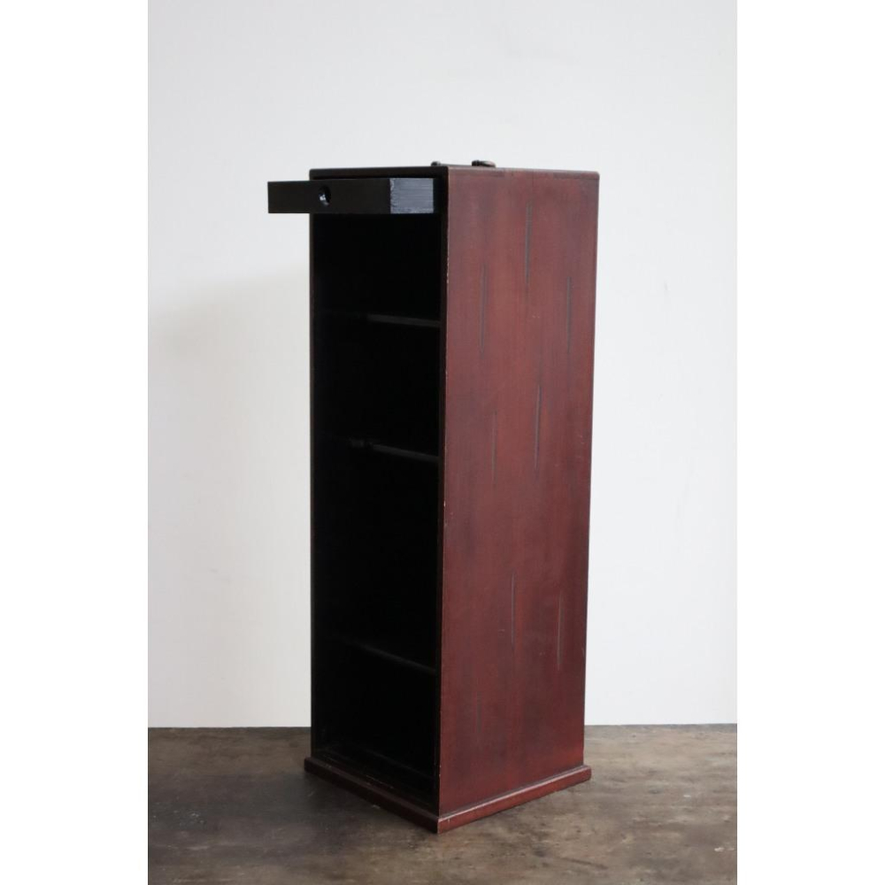 《部町》日本 木胎 春慶塗 銅把手 長茶冊 茶箱｜抹茶 茶道具 茶道 花道 花藝 神社 京都 古董 茶碗 茶杯-細節圖4