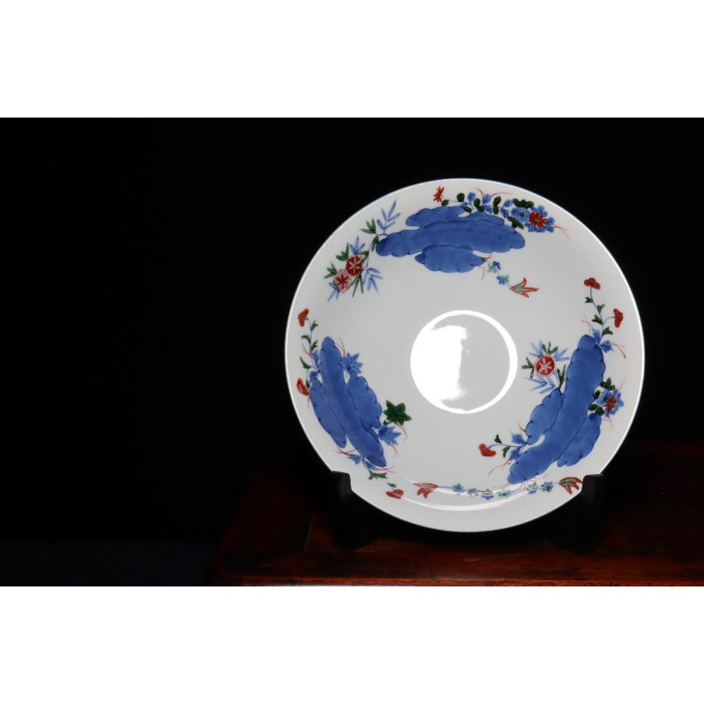 《部町》日本 源右衛門窯 伊萬里繪盤 菓子盤 附木箱 ｜抹茶 茶道具 茶道 花道 花藝 神社 茶碗 茶葉 京都 普洱-細節圖2