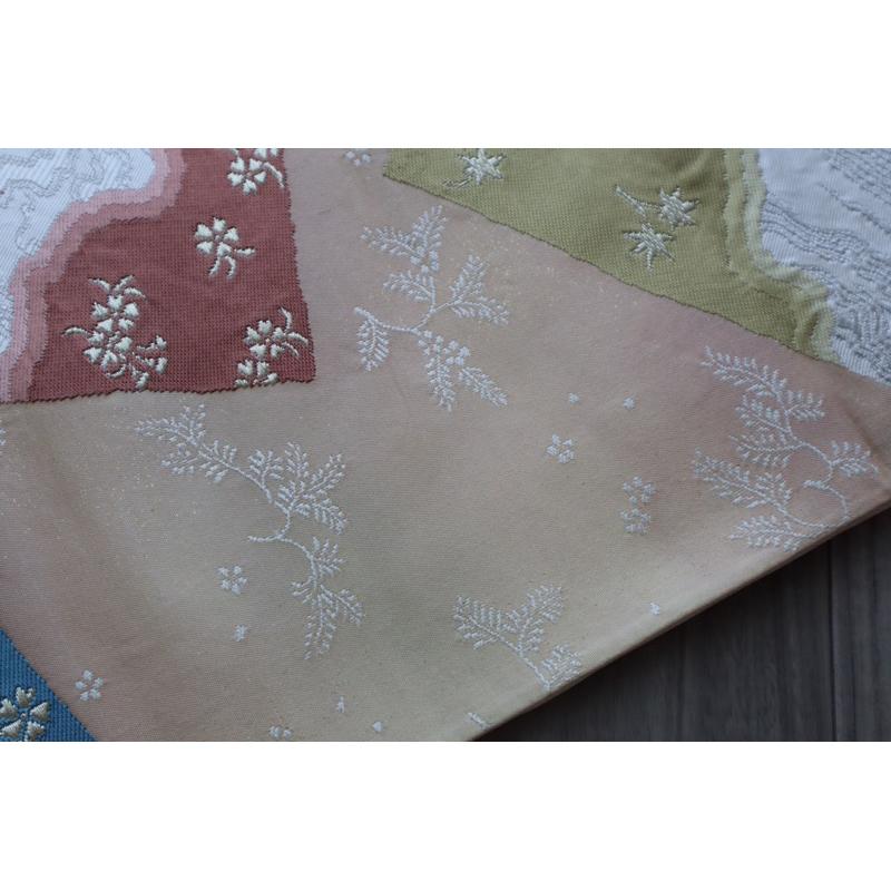 《部町》日本  袋帯 金彩流水櫻花 和服腰帶 茶墊 茶巾|浴衣 着物 袋帶 茶碗 茶道具 茶席 桌巾 花藝 茶杯-細節圖4