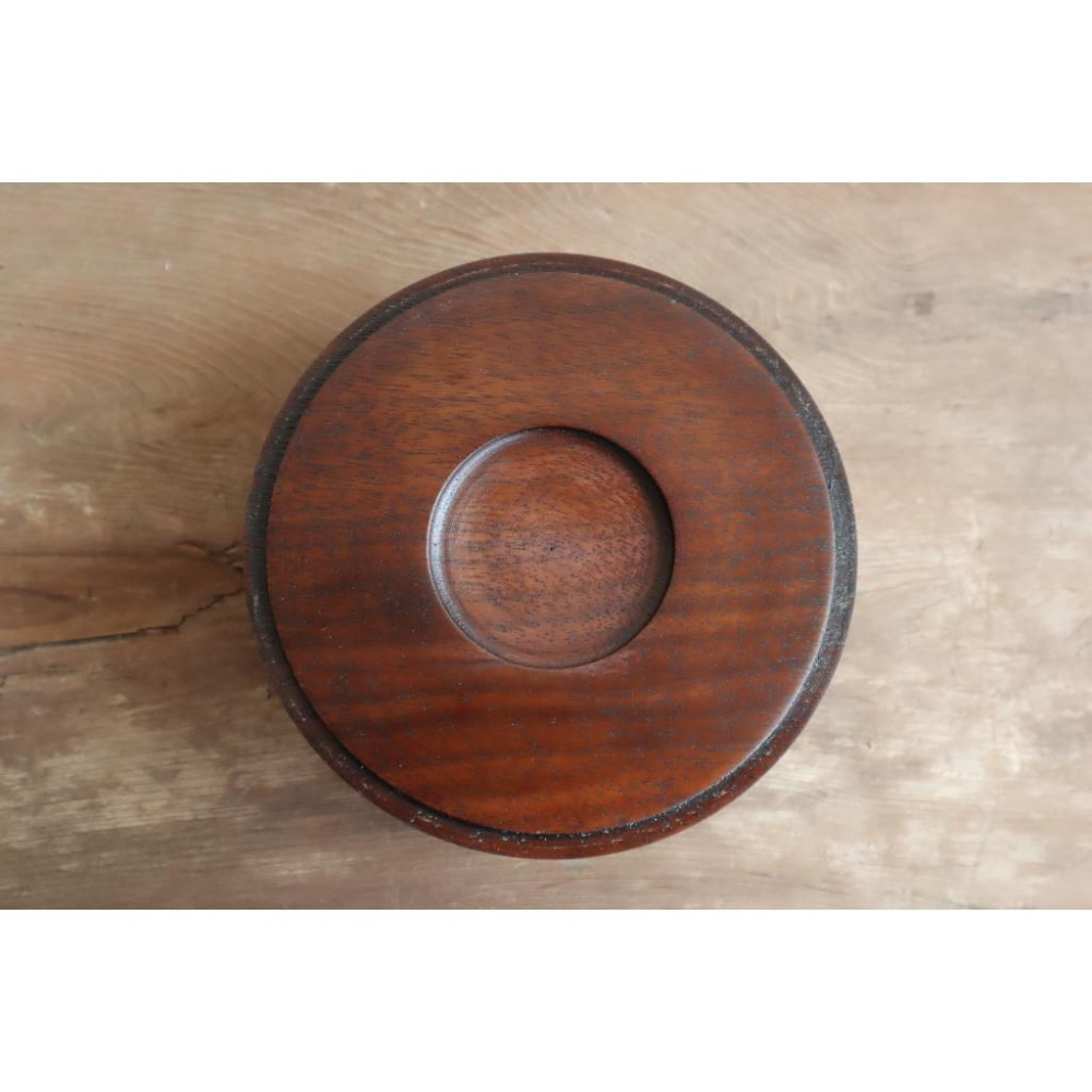 《部町》日本 古伊萬里蓮紋瓷蓋盒 菓子盒 含手雕胡桃木蓋 ｜抹茶 茶道具 茶道 花道 花藝 神社 茶碗 茶葉 普洱茶-細節圖6