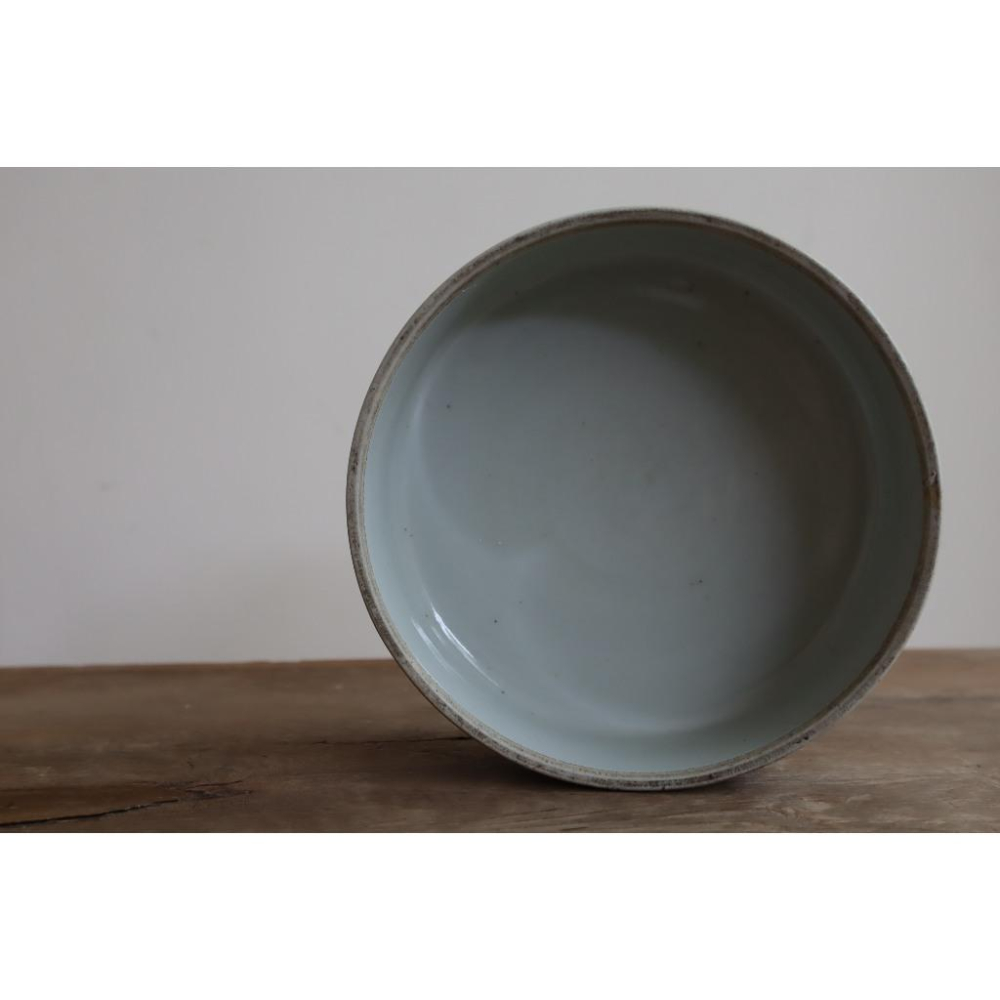 《部町》日本 古伊萬里蓮紋瓷蓋盒 菓子盒 含手雕胡桃木蓋 ｜抹茶 茶道具 茶道 花道 花藝 神社 茶碗 茶葉 普洱茶-細節圖8