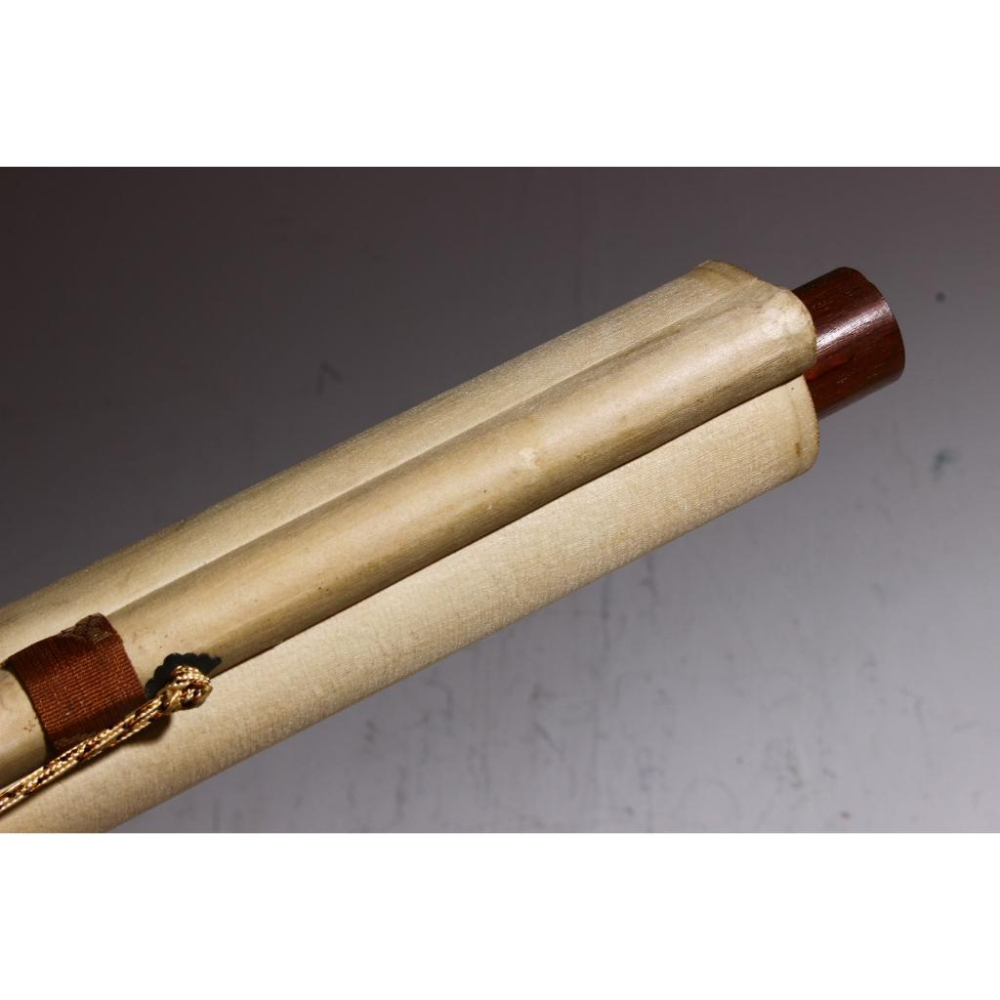 《部町》黃檗宗高僧 鈴木龍珠 茶有延壽功 茶掛  ｜墨寶 文房 茶道 花藝 花道 禪 神社 法師 宗教 佛教 茶掛 掛軸-細節圖5