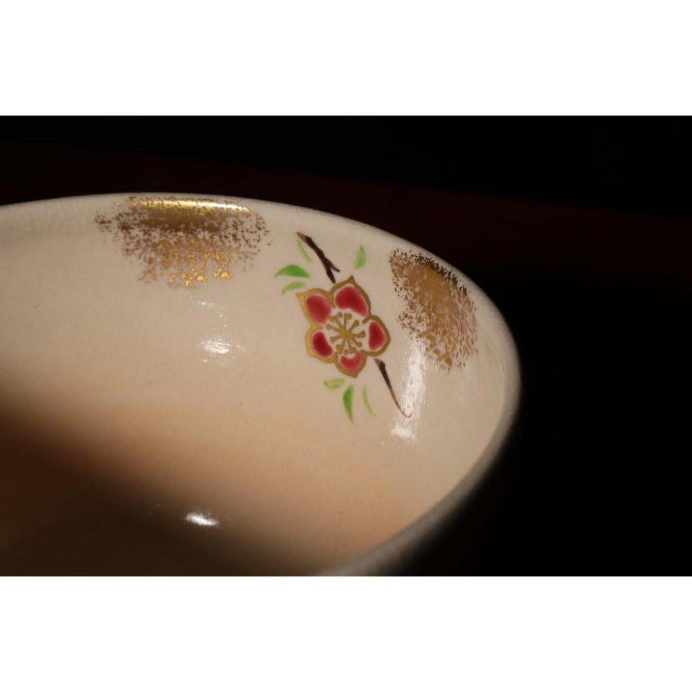 《部町》日本 仁清 八木海峰造 手繪雛偶 抹茶碗｜抹茶 茶道具 茶道 花道 花藝 神社 京都 古董 茶碗 茶杯-細節圖6