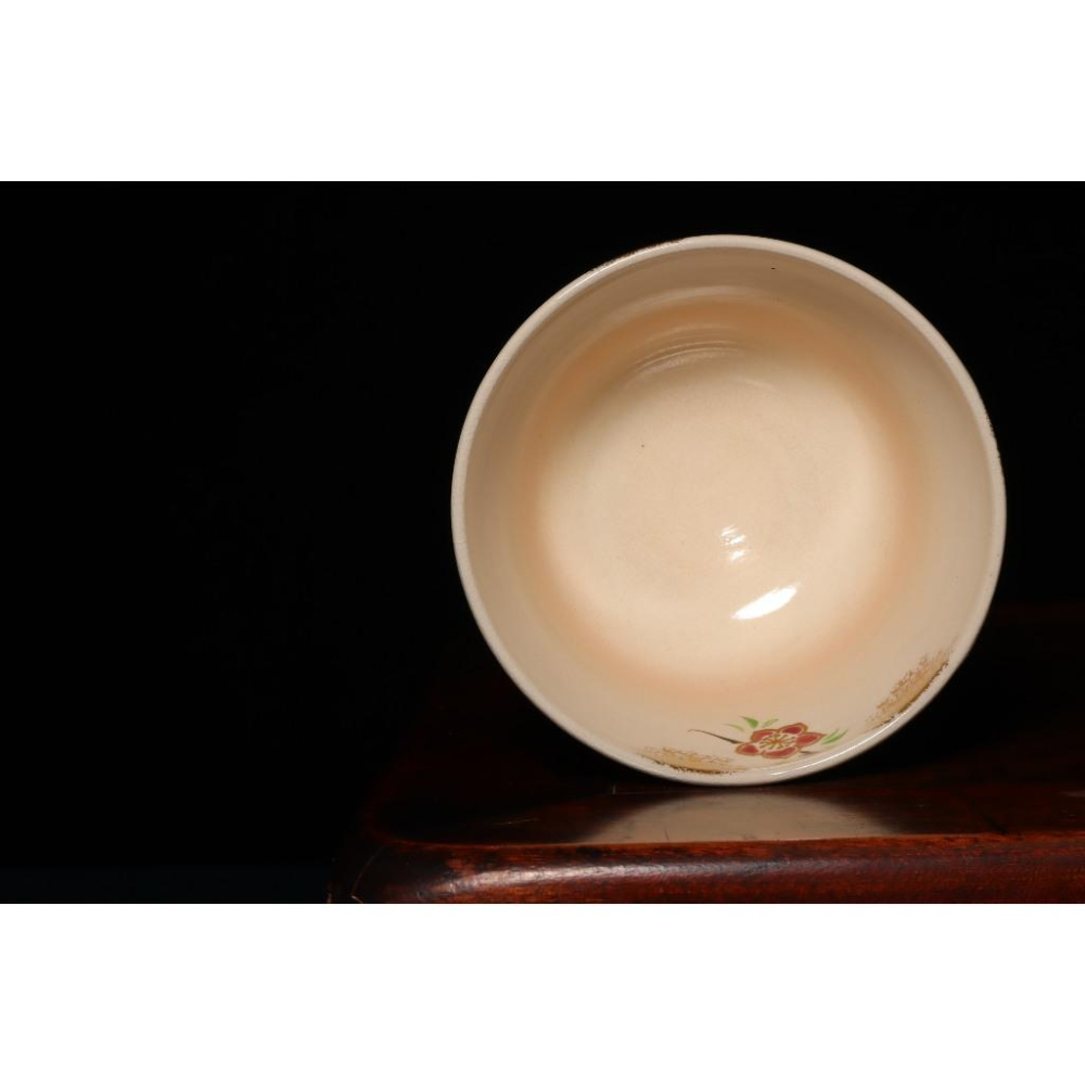 《部町》日本 仁清 八木海峰造 手繪雛偶 抹茶碗｜抹茶 茶道具 茶道 花道 花藝 神社 京都 古董 茶碗 茶杯-細節圖7