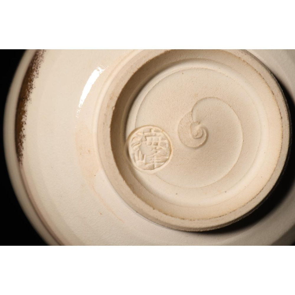 《部町》日本 仁清 八木海峰造 手繪雛偶 抹茶碗｜抹茶 茶道具 茶道 花道 花藝 神社 京都 古董 茶碗 茶杯-細節圖9