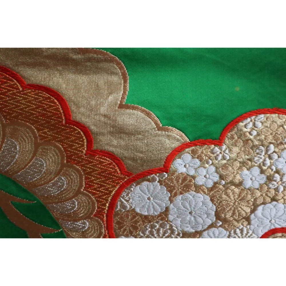 《部町》日本 唐織 菊紋刺繡 和服腰帶 茶巾 茶墊|浴衣 着物 袋帶 茶碗 茶道具 茶席 桌巾 花藝 茶杯-細節圖3