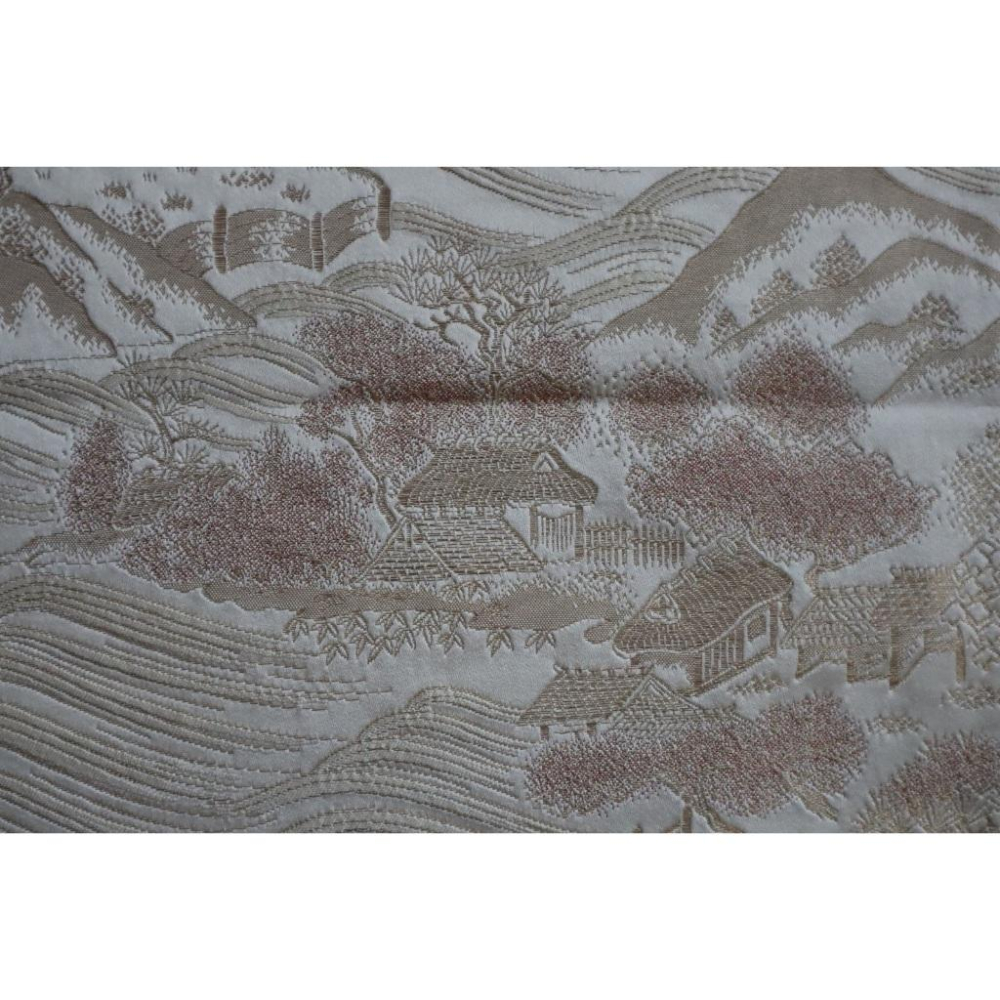 《部町》日本 佐賀錦織 春色橋紋 六通 和服腰帶 茶巾 茶墊|浴衣 着物 袋帶 茶碗 茶道具 茶席 桌巾 花藝 茶杯-細節圖2