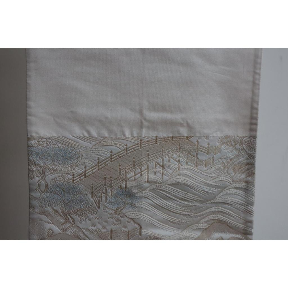 《部町》日本 佐賀錦織 春色橋紋 六通 和服腰帶 茶巾 茶墊|浴衣 着物 袋帶 茶碗 茶道具 茶席 桌巾 花藝 茶杯-細節圖5