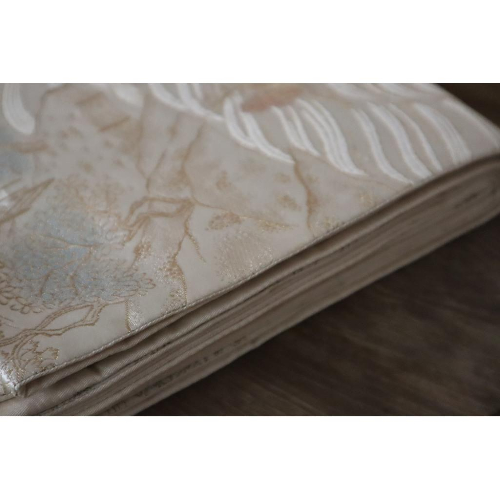 《部町》日本 佐賀錦織 春色橋紋 六通 和服腰帶 茶巾 茶墊|浴衣 着物 袋帶 茶碗 茶道具 茶席 桌巾 花藝 茶杯-細節圖8