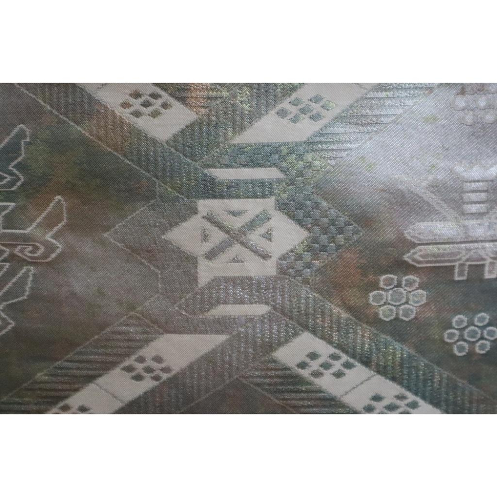 《部町》日本 佐賀錦織 鳥紋 六通 和服腰帶 茶巾 茶墊|浴衣 着物 袋帶 茶碗 茶道具 茶席 桌巾 花藝 茶杯-細節圖6