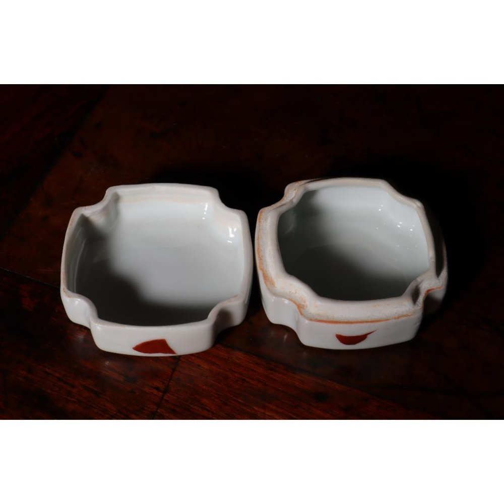 《部町》日本 吳須赤繪 鳳凰香盒｜抹茶 茶道具 茶道 花道 花藝 神社 京都 古董 茶碗 茶杯-細節圖6