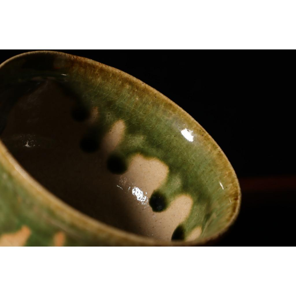 《部町》日本 織部燒 手捏 茶碗 湯吞杯  ｜抹茶 茶道具 茶道 花道 花藝 神社 茶葉 茶杯 茶海 茶藝 普洱茶-細節圖6