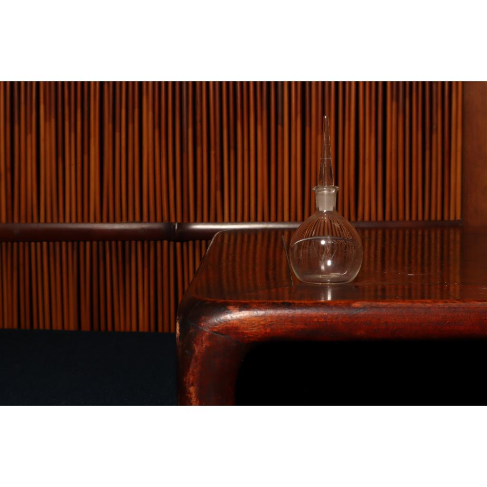 《部町》日本手造 老玻璃 聞香罐 香水瓶 ｜抹茶 茶道具 茶道 花道 花藝 神社 京都 古董 玻璃 文房 手吹 金箔 壺-細節圖2