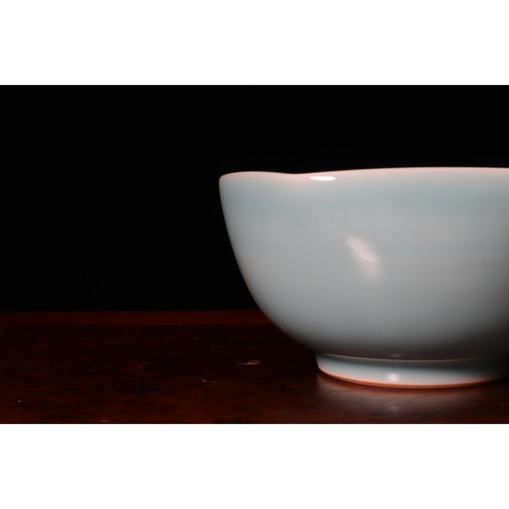 《部町》日本 平安松斎造 青瓷六角菓子缽 附木箱｜抹茶 茶道具 茶道 花道 花藝 神社 京都 古董 茶碗 茶杯-細節圖5