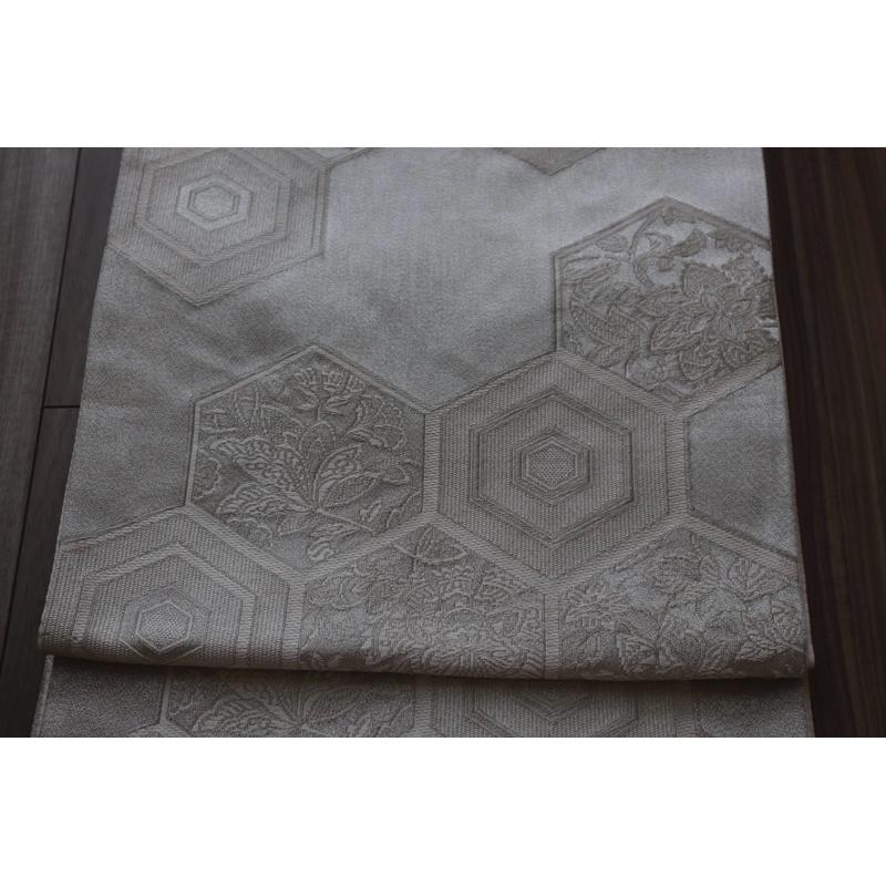 《部町》日本  西陣織 袋帯 龜甲華紋 和服腰帶 茶墊 茶巾|浴衣 着物 袋帶 茶碗 茶道具 茶席 桌巾 花藝 茶杯-細節圖7