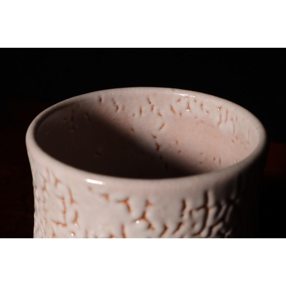 《部町》日本 萩燒 鬼萩 湯吞杯 茶杯一對 附木箱｜抹茶 茶道具 茶道 花道 花藝 神社 京都 古董 茶碗 茶杯-細節圖5