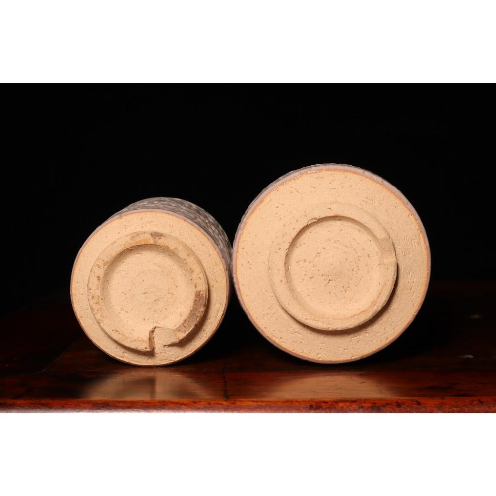 《部町》日本 萩燒 鬼萩 湯吞杯 茶杯一對 附木箱｜抹茶 茶道具 茶道 花道 花藝 神社 京都 古董 茶碗 茶杯-細節圖6