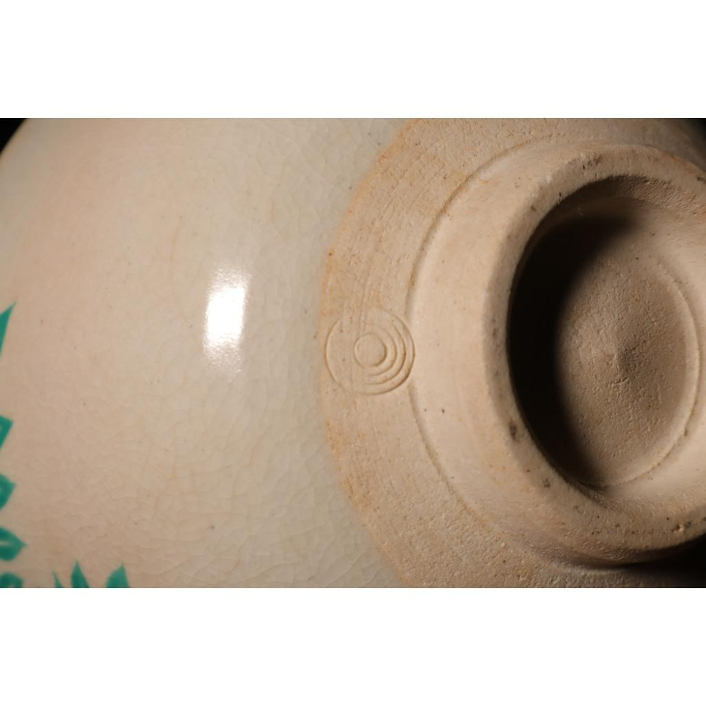《部町》日本 仁清 紫藤花抹茶碗｜抹茶 茶道具 茶道 花道 花藝 神社 京都 古董 茶碗 茶杯-細節圖8