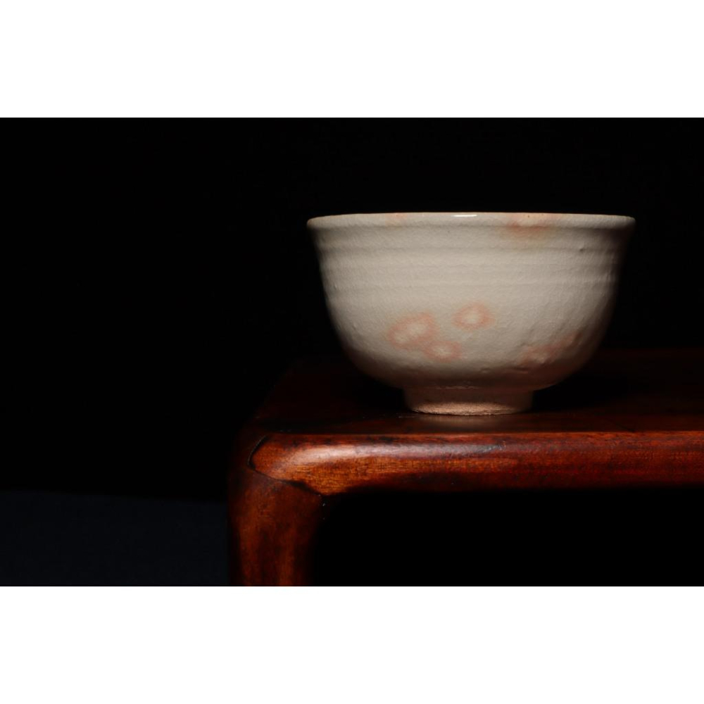 《部町》日本 仁清 名家 中村与平 花卉片口 抹茶碗｜抹茶 茶道具 茶道 花道 花藝 神社 京都 古董 茶碗 茶杯-細節圖2