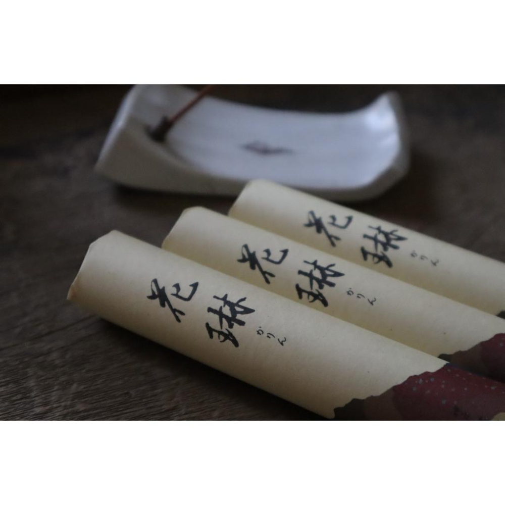 《部町》 日本 薰壽堂 花琳 白檀天然香料 線香 短寸 一管50入 ｜佛教 茶道 花道 花藝 神社 京都 古董 神明-細節圖2