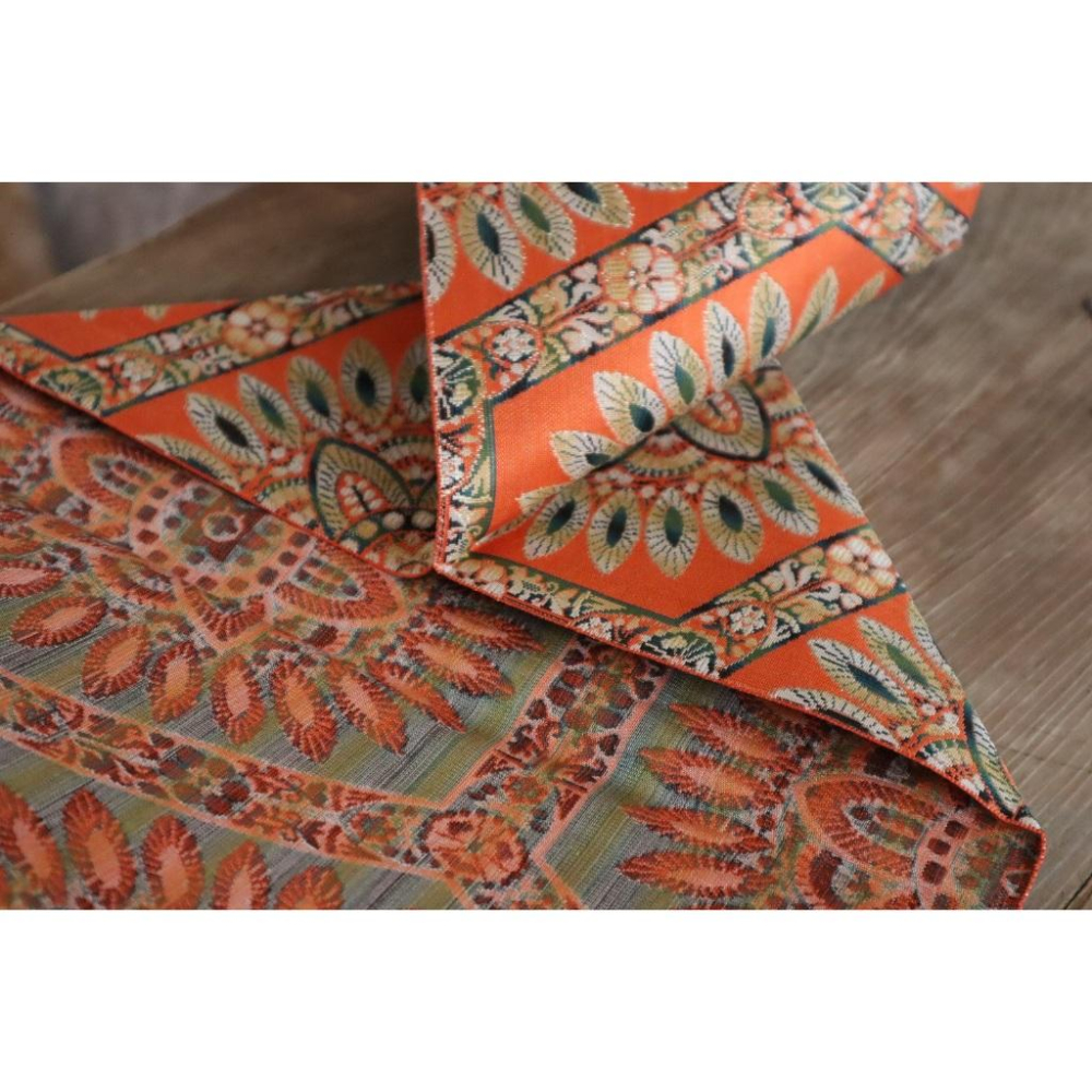 《部町》日本 正絹春留野留 名古屋 和服腰帶 茶巾 茶墊|浴衣 着物 袋帶 茶碗 茶道具 茶席 桌巾 花藝 茶杯-細節圖2