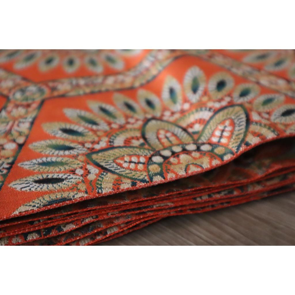 《部町》日本 正絹春留野留 名古屋 和服腰帶 茶巾 茶墊|浴衣 着物 袋帶 茶碗 茶道具 茶席 桌巾 花藝 茶杯-細節圖8