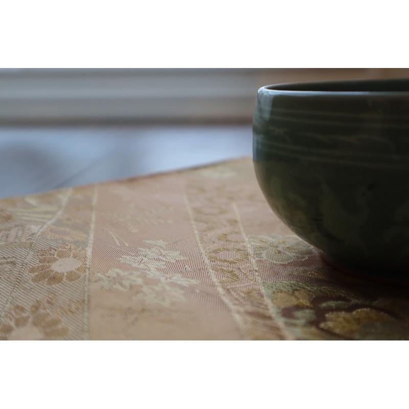 《部町》日本  西陣織 袋帯 梅蘭竹 禽鳥紋 雙面和服腰帶 茶墊 茶巾|浴衣 着物 袋帶 茶碗 茶道具 茶席 桌巾 花藝-細節圖2