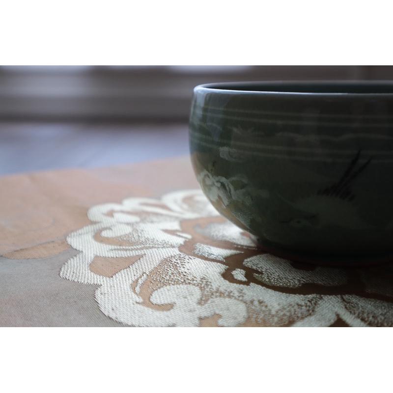 《部町》日本  西陣織 袋帯 金線繡華紋 和服腰帶 茶墊 茶巾|浴衣 着物 袋帶 茶碗 茶道具 茶席 桌巾 花藝 茶杯-細節圖2