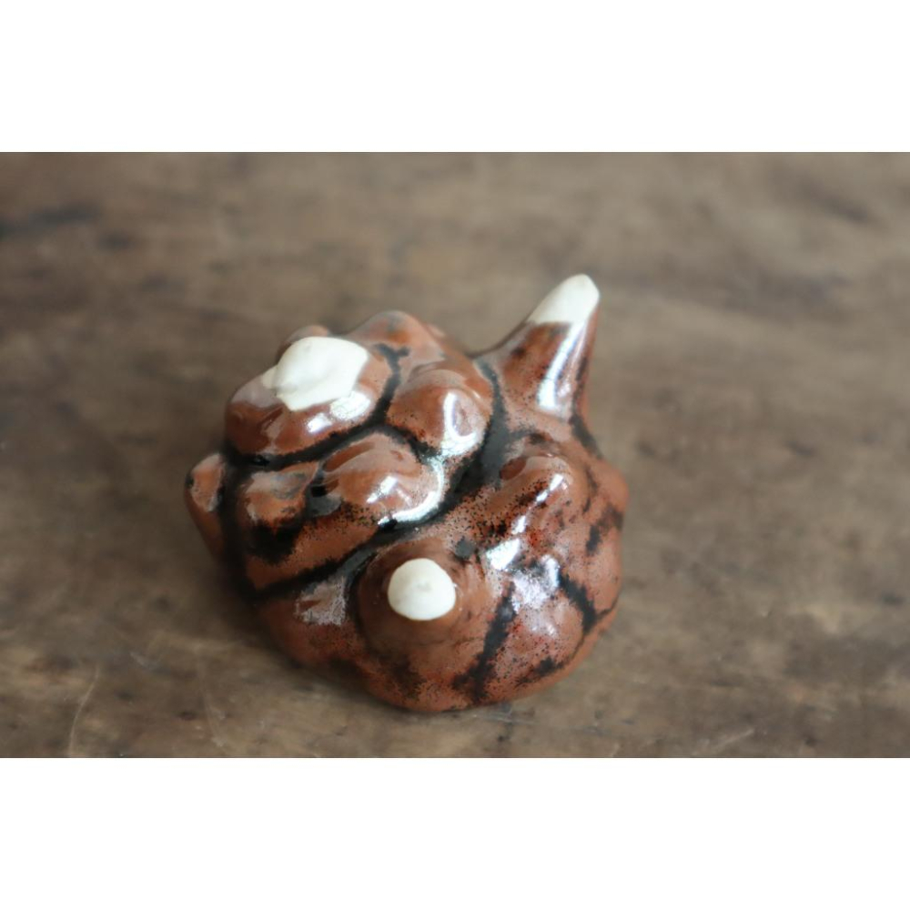 《部町》日本 黑瀨戶 海螺蓋置｜抹茶 茶道具 茶道 花道 花藝 神社 京都 古董 茶碗 茶杯-細節圖7