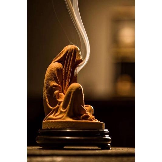 《部町》新品 黃楊木 無相沉思禪意香爐｜茶道具 香道具 茶碗 花藝 沉香 檀香 寺廟 神社 工藝品 薰香 線香 佛教-細節圖2