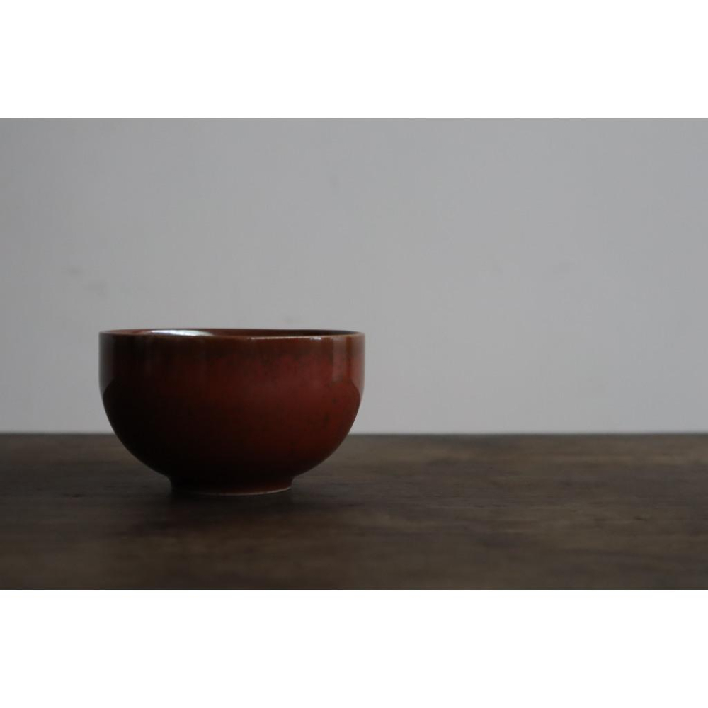 《部町》日本 辰砂赤釉 茶杯 湯吞杯｜抹茶 茶道具 茶道 花道 花藝 神社 京都 古董 茶碗 茶杯-細節圖3
