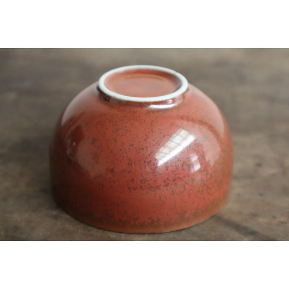 《部町》日本 辰砂赤釉 茶杯 湯吞杯｜抹茶 茶道具 茶道 花道 花藝 神社 京都 古董 茶碗 茶杯-細節圖7