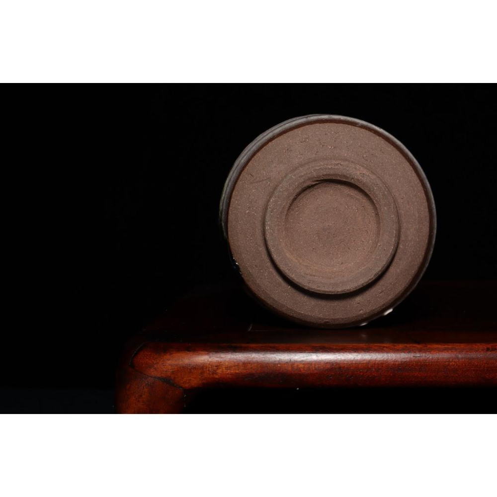 《部町》日本 常盤窯 谷口松吉 手繪 寒牡丹 抹茶碗 附木箱 ｜抹茶 茶道具 茶道 花道 花藝 神社 京都 古董 茶碗-細節圖6