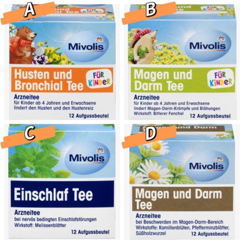 ［現貨+預購］德國 dm Mivolis 多款天然草本茶 - 12包/盒