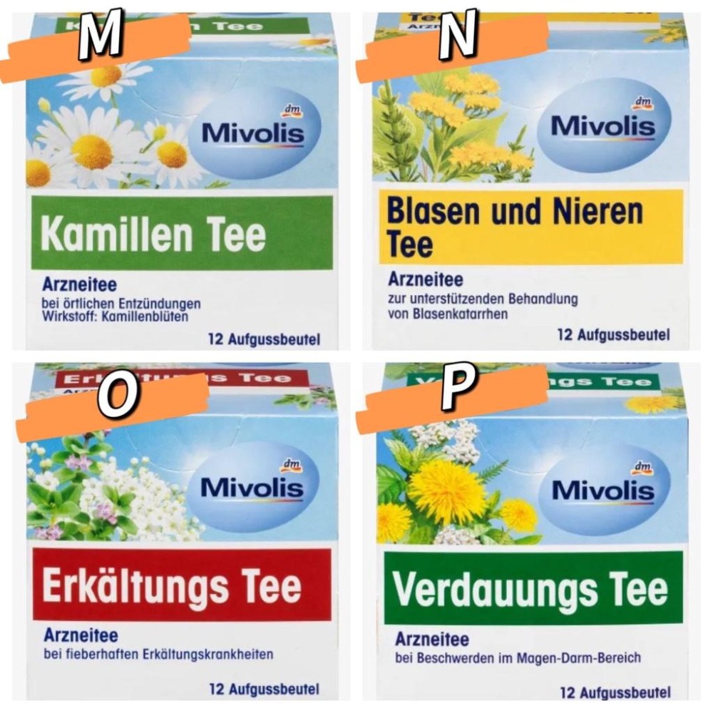［現貨+預購］德國 dm Mivolis 多款天然草本茶 - 12包/盒-細節圖4