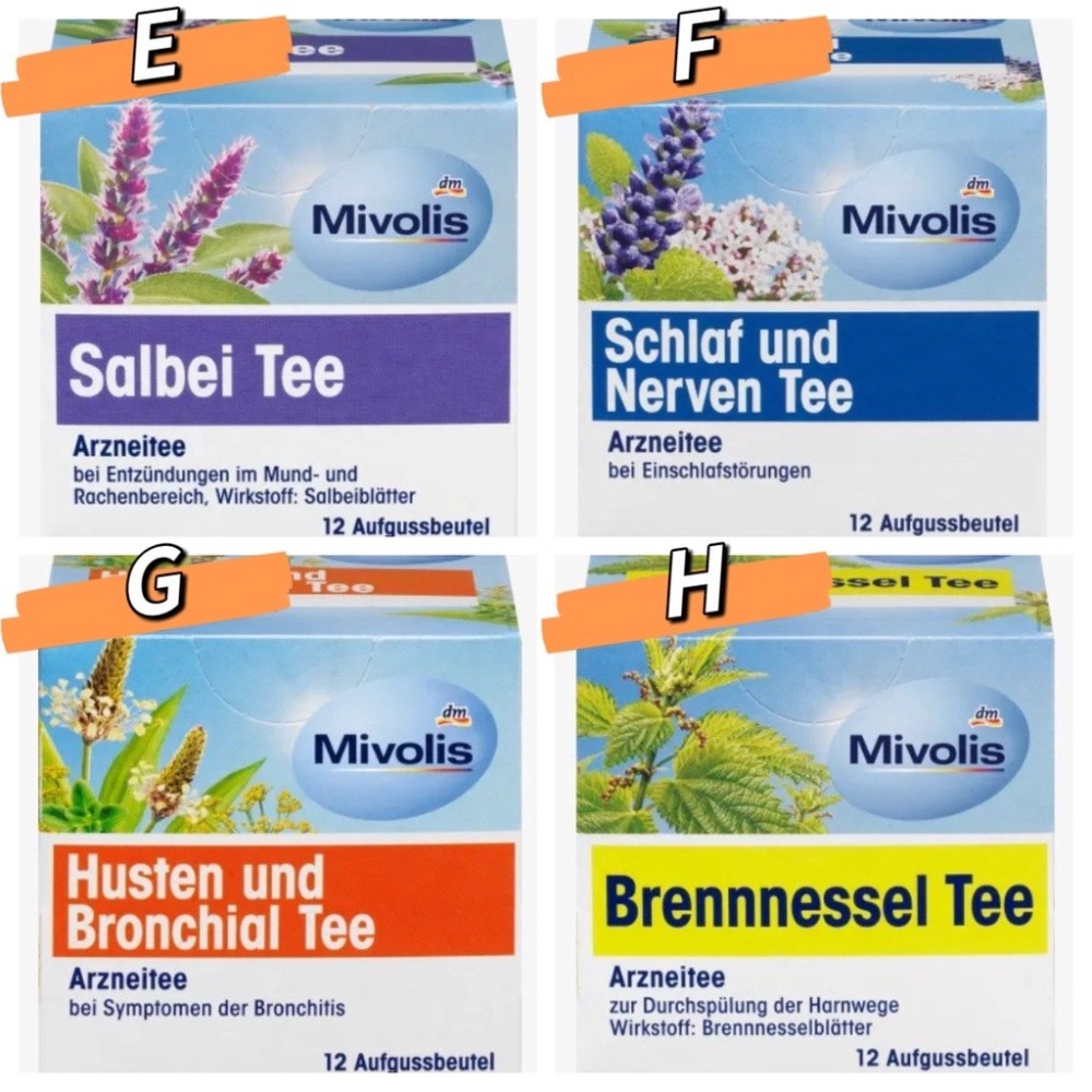 ［現貨+預購］德國 dm Mivolis 多款天然草本茶 - 12包/盒-細節圖7
