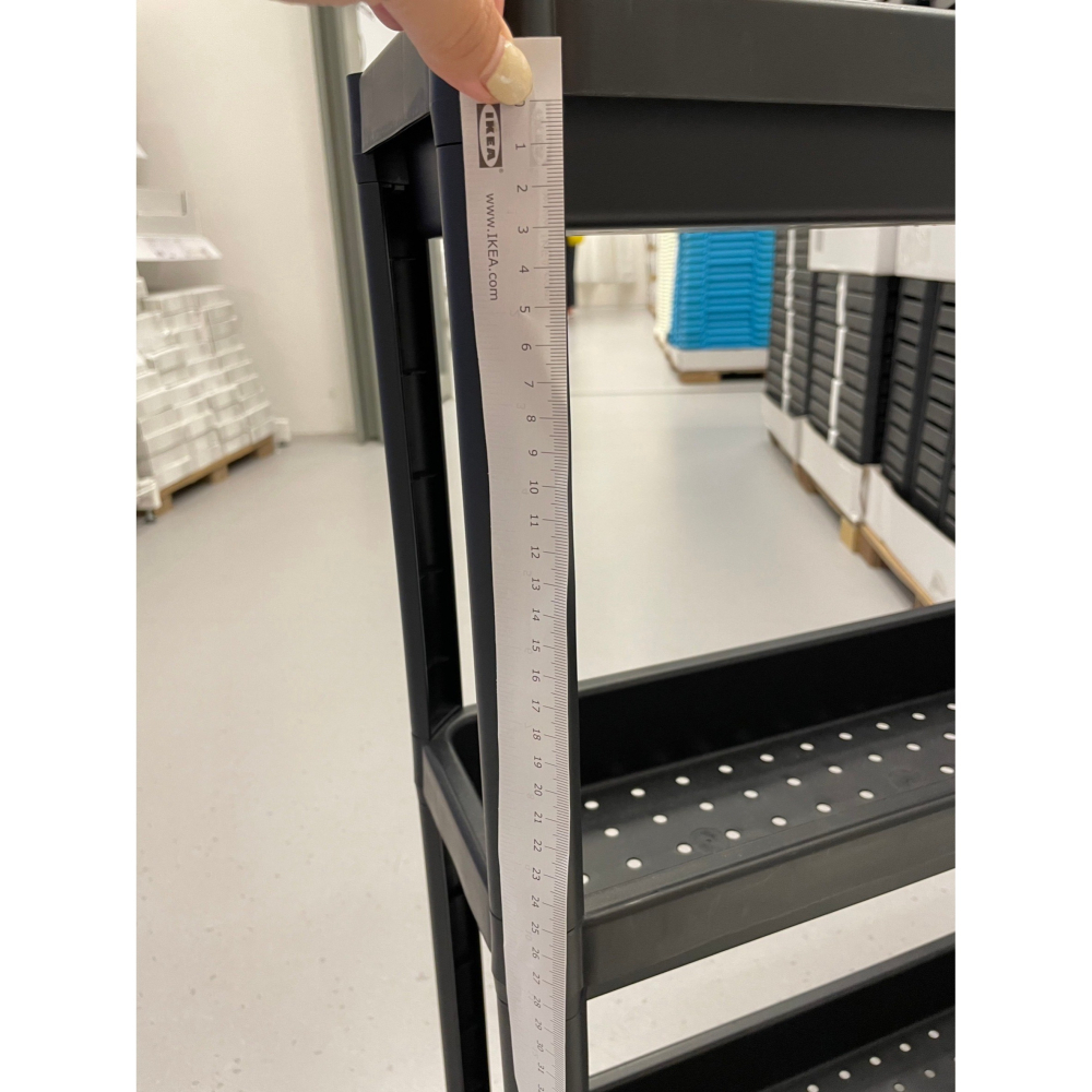 【小竹代購】IKEA宜家家居 熱銷商品 VESKEN 多功能層架 多用途 三層推車 浴室多功能層架 移動式推車 滾輪推車-細節圖5