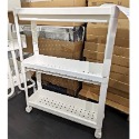 【小竹代購】IKEA宜家家居 熱銷商品 VESKEN 多功能層架 多用途 三層推車 浴室多功能層架 移動式推車 滾輪推車-規格圖11