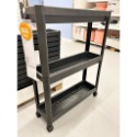 【小竹代購】IKEA宜家家居 熱銷商品 VESKEN 多功能層架 多用途 三層推車 浴室多功能層架 移動式推車 滾輪推車-規格圖11