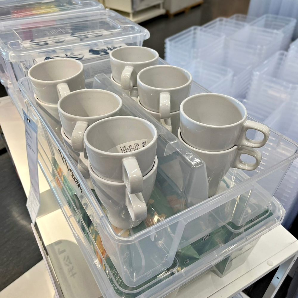 【竹代購】IKEA宜家家居 熱銷商品 CP值高 SAMLA 附蓋收納盒 透明收納盒 簡約收納盒 儲物盒 置物箱 置物盒-細節圖6