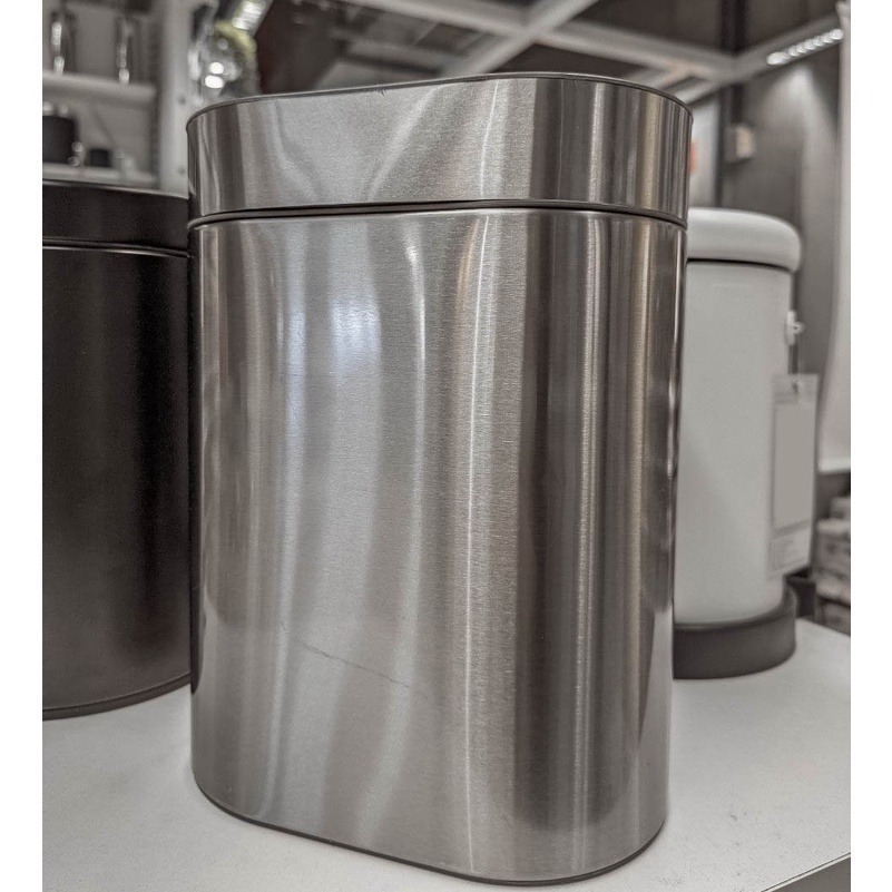 IKEA 代購 BROGRUND 垃圾桶 無緩衝 廚房 廚房垃圾桶 按壓垃圾桶 垃圾筒 不鏽鋼 鐵桶 浴室 附內桶-細節圖5