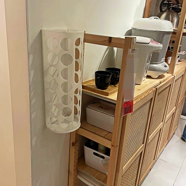 IKEA代購 VARIERA 塑膠袋收納筒 垃圾袋收納筒 傘桶 傘架 垃圾袋 購物袋 廚房垃圾袋收納袋 袋子收納-細節圖4