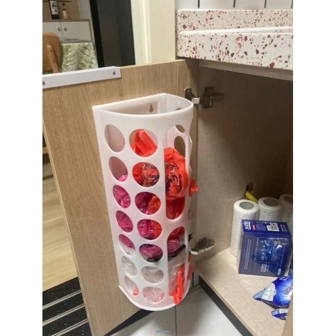 IKEA 代購 VARIERA 收納 垃圾袋 塑膠袋收納筒 收納桶 垃圾袋收納 壁掛收納 傘桶 垃圾分類 回收分類桶-細節圖3