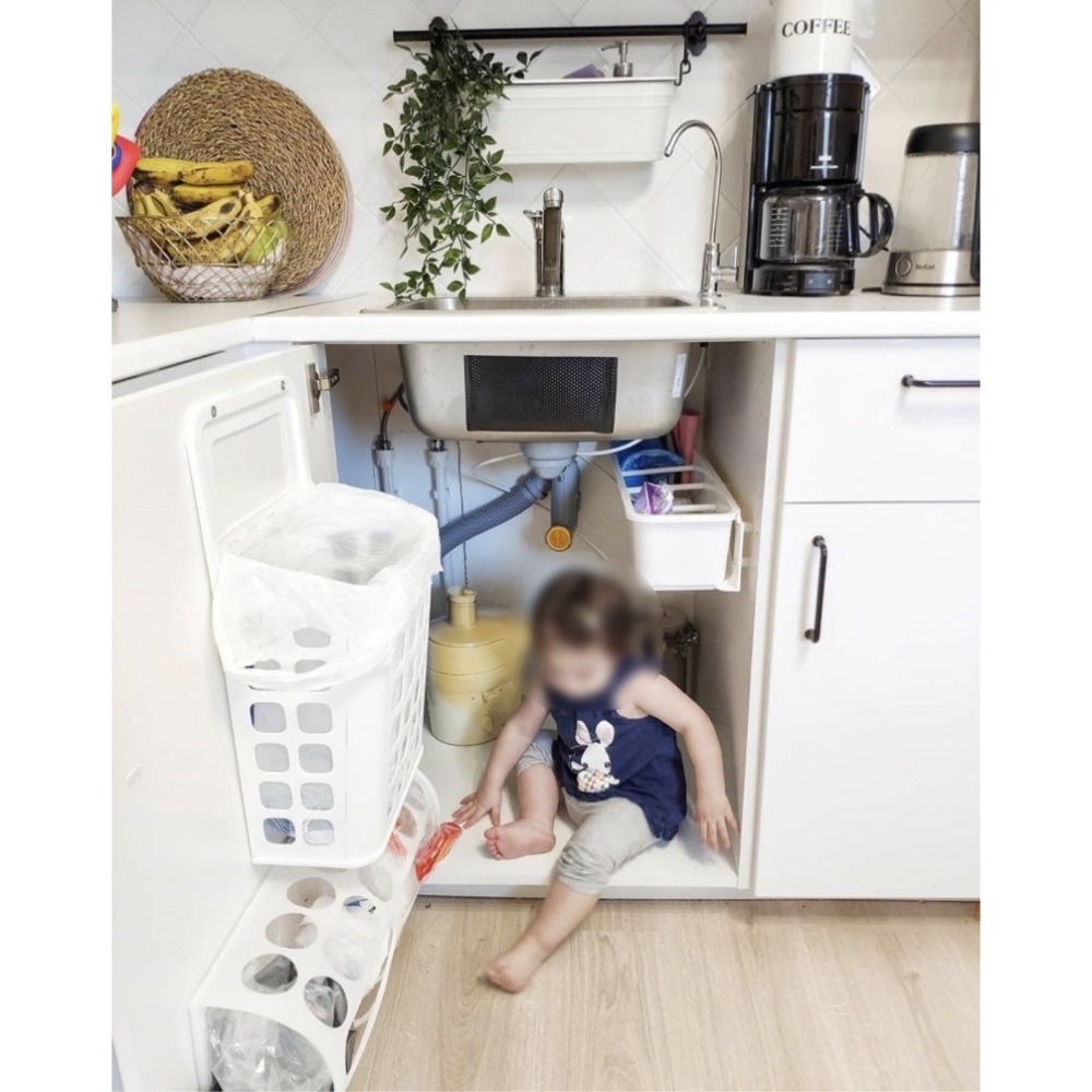 IKEA 代購 VARIERA 收納 垃圾袋 塑膠袋收納筒 收納桶 垃圾袋收納 壁掛收納 傘桶 垃圾分類 回收分類桶-細節圖10