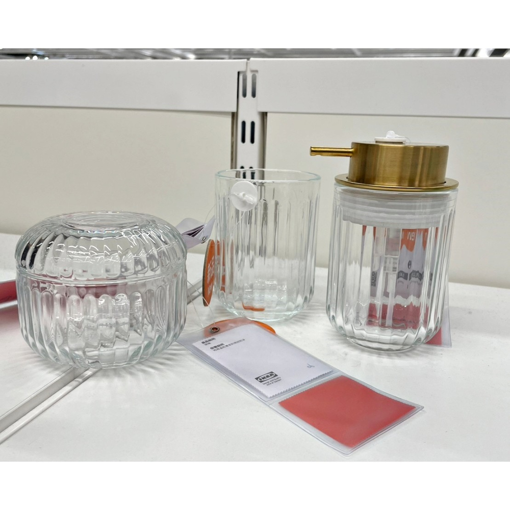 【竹代購】IKEA宜家家居 SILVTJÄRN 洗手乳瓶 收納盒 牙刷架 漱口杯 飾品盒 質感 乳液瓶 液體瓶 華麗-細節圖6