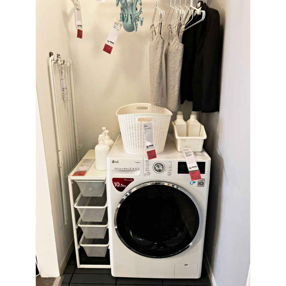 【竹代購】IKEA宜家家居 熱銷商品 高CP值 JALL 晾/曬衣架 室內/戶外用 日用品 生活質感 晾衣架 陽台用品-細節圖6